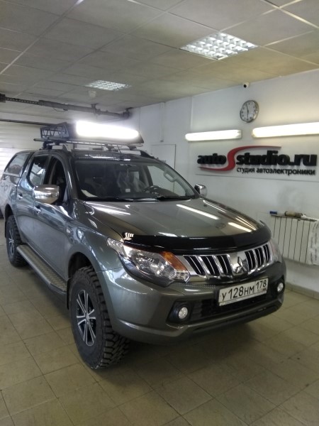 Установка дополнительных осветительных приборов на Mitsubishi L200