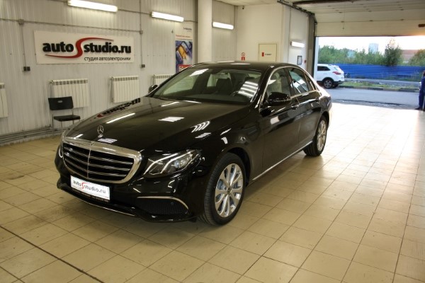 Установка охранного комплекса на Mercedes E-class