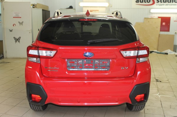 Установка защитной сетки радиатора на Subaru XV