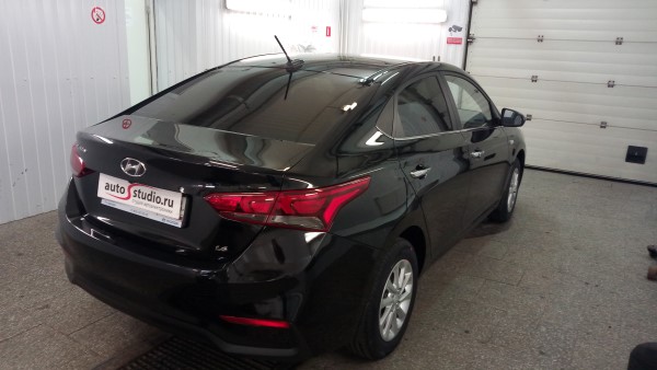 Установка охранного комплекса на Hyundai Solaris