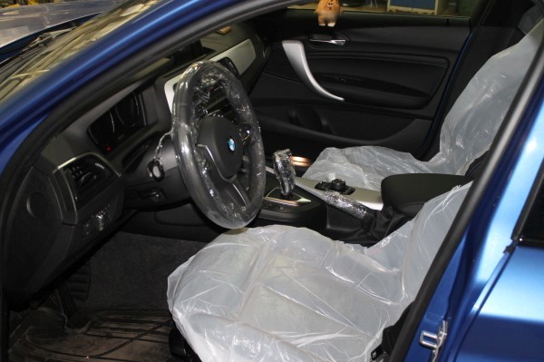 Установка защитной сетки радиатора на BMW 1