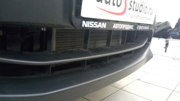 Установка защитной сетки радиатора на Nissan Qashqai