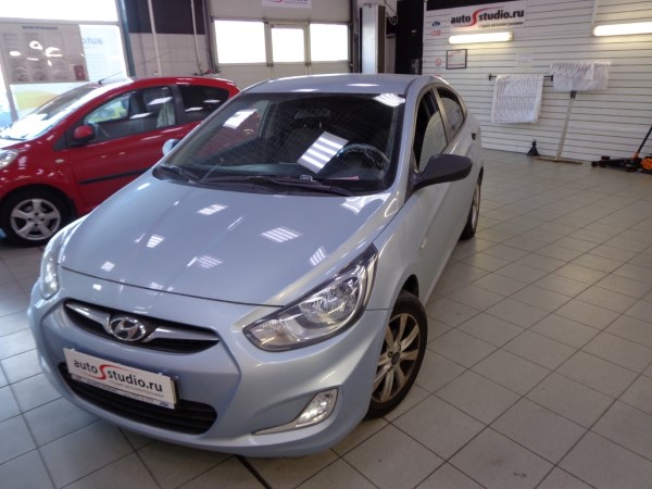 Установка сигнализации на Huyndai Solaris