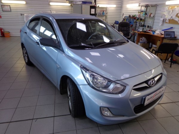 Установка сигнализации на Huyndai Solaris