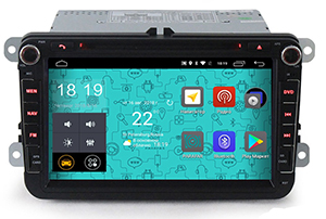 					Штатное головное устройство ParaFar Штатная магнитола 4G/LTE для VW, Skoda, Seat (универсальная с кнопками) экран 8&quot; с DVD на Android 7.1.1 (PF904D)
