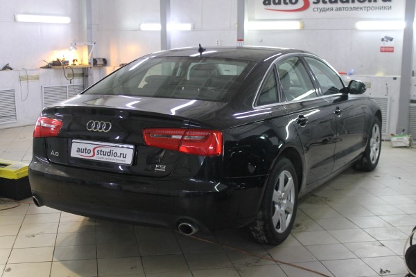 Установка охранного комплекса на Audi A6
