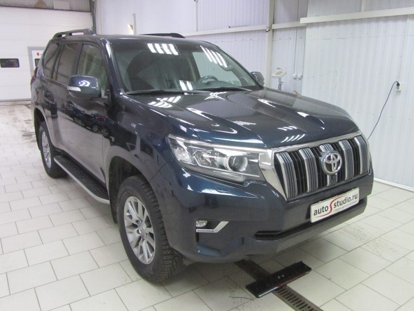 Установка охранного комплекса на Toyota Land Cruiser Prado