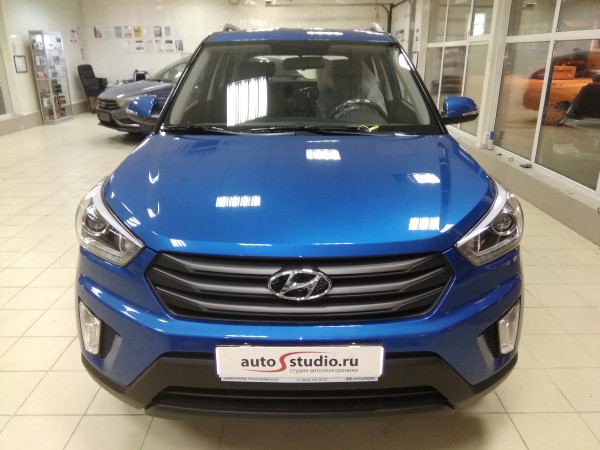 Установка охранного комплекса на Hyundai Creta