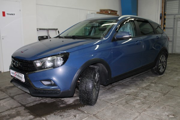 Установка охранного комплекса на Lada Vesta