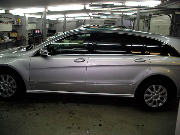 Установка охранного комплекса на Mercedes R350 Установка охранного комплекса на Mercedes R350