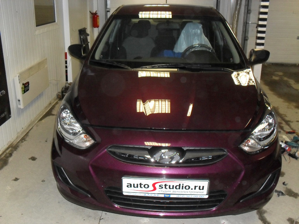 Установка охранного оборудования на Hyundai Solaris