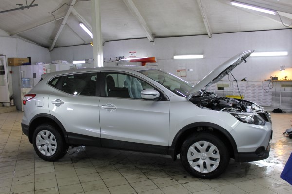 Установка охранного комплекса на Nissan Qashqai