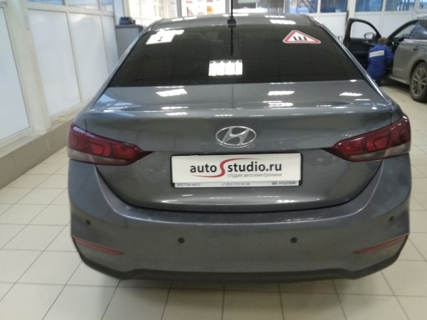 Установка сигнализации на Hyundai Solaris
