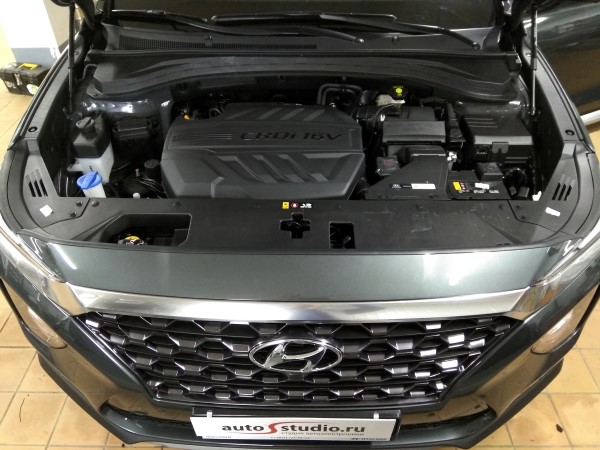 Установка охранного комплекса на Hyundai Santa Fe