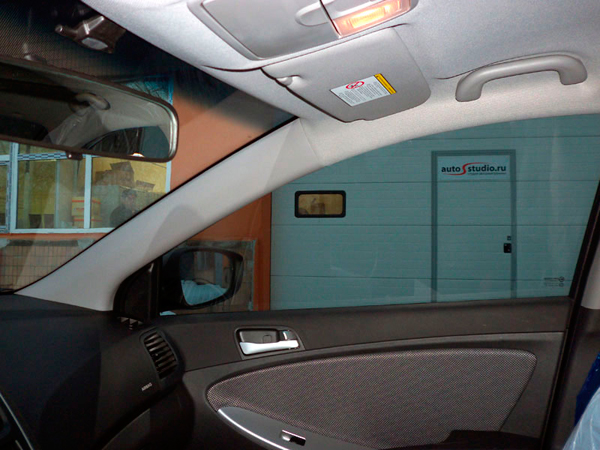 Тонирование стекол Hyundai Solaris
