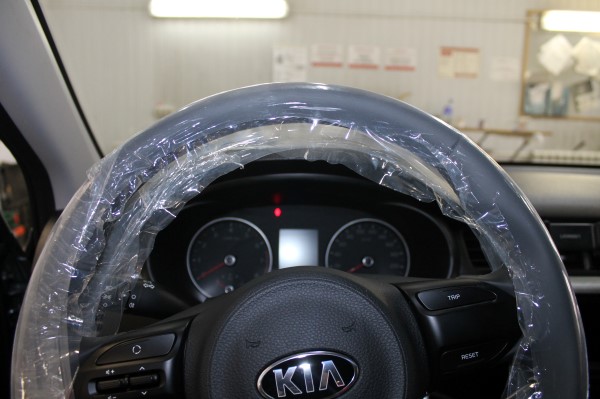 Установка защитной сетки радиатора на Kia Rio