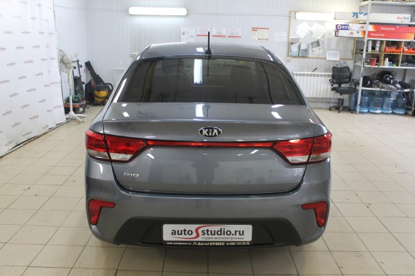 Установка защитной сетки радиатора на Kia Rio