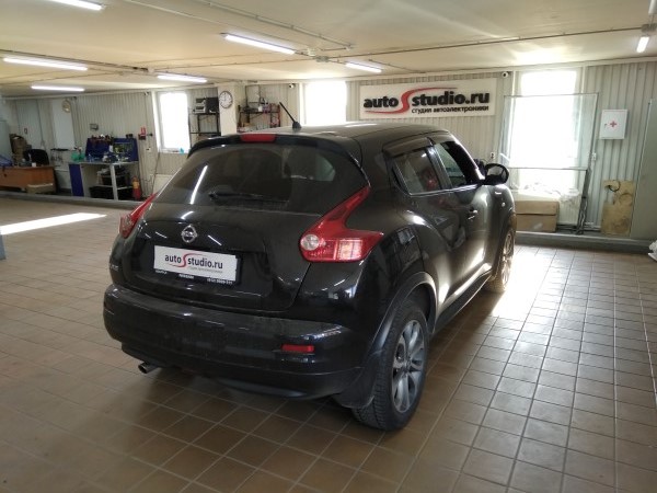 Установка охранного комплекса на Nissan Juke