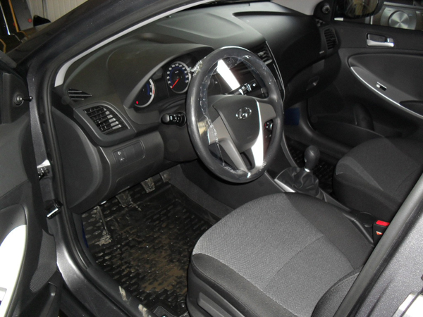 Установка охранного оборудования на Hyundai Solaris