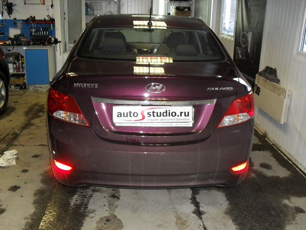 Установка охранного оборудования на Hyundai Solaris