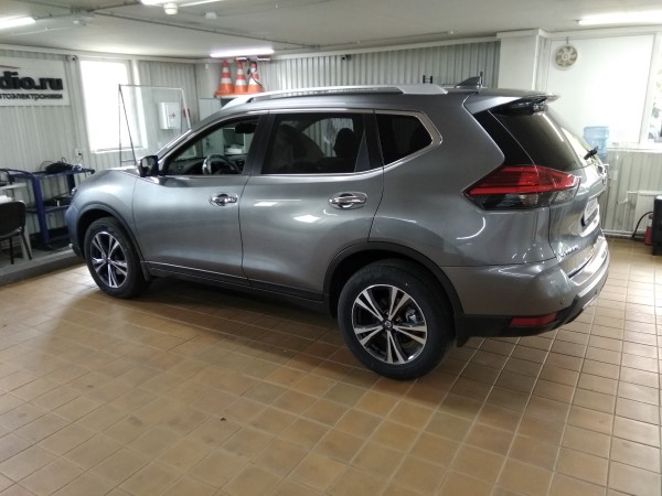 Установка охранного комплекса на Nissan X-Trail