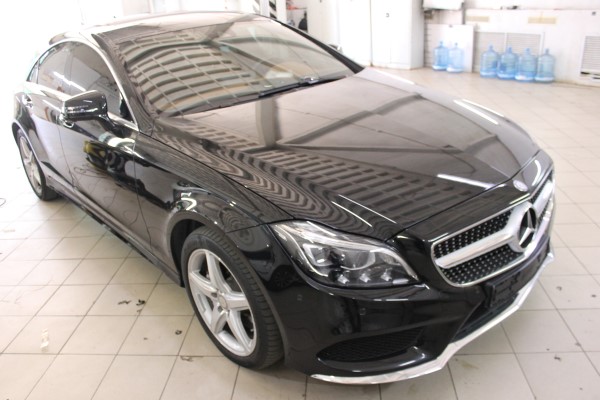 Установка охранного комплекса на Mercedes CLS