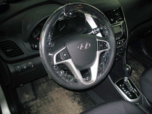 Установка противоугонного комплекса на Hyundai Solaris