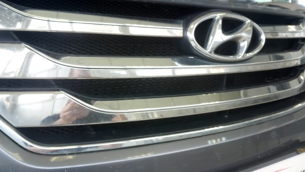 Установка Защитной сетки радиатора на Hyundai Santa Fe