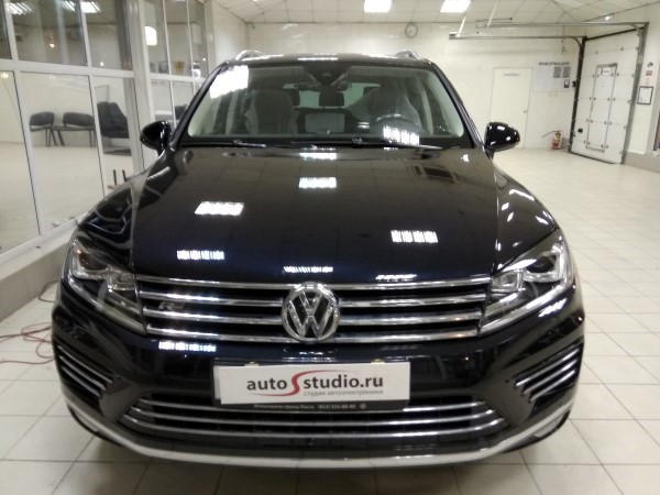 Нанесение защитной антигравийной пленки на Volkswagen Touareg