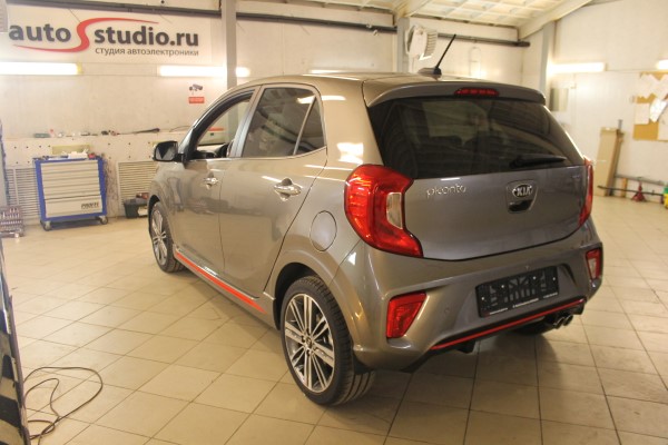 Сигнализация с автозапуском на Kia Picanto