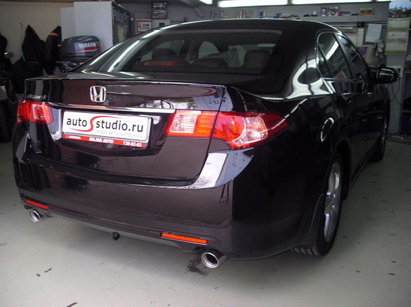 Установка противоугонного оборудования и тонирование стекол Honda Accord