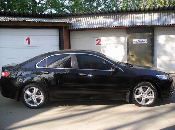 Установка противоугонного оборудования и тонирование стекол Honda Accord