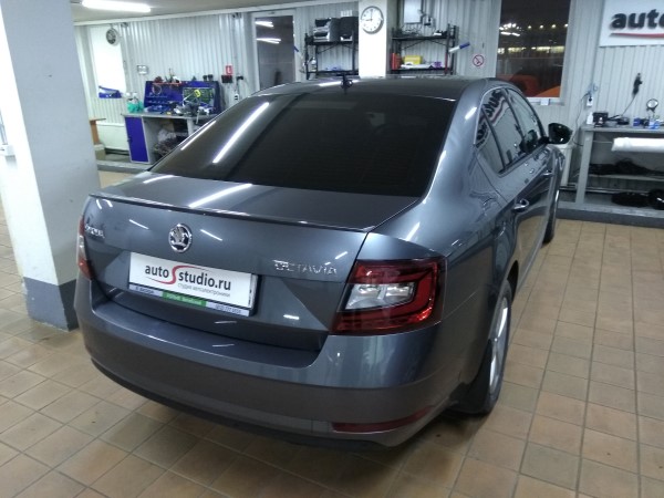 Противоугонный комплекс c GSM на Skoda Octavia