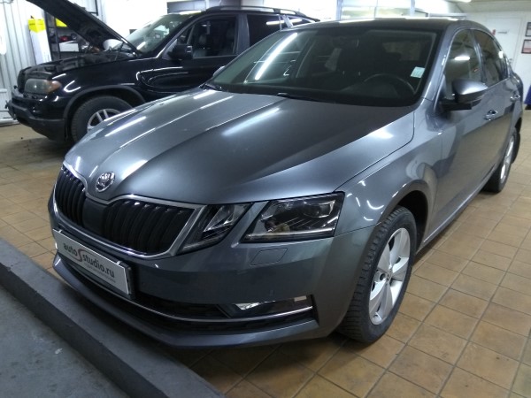 Противоугонный комплекс c GSM на Skoda Octavia